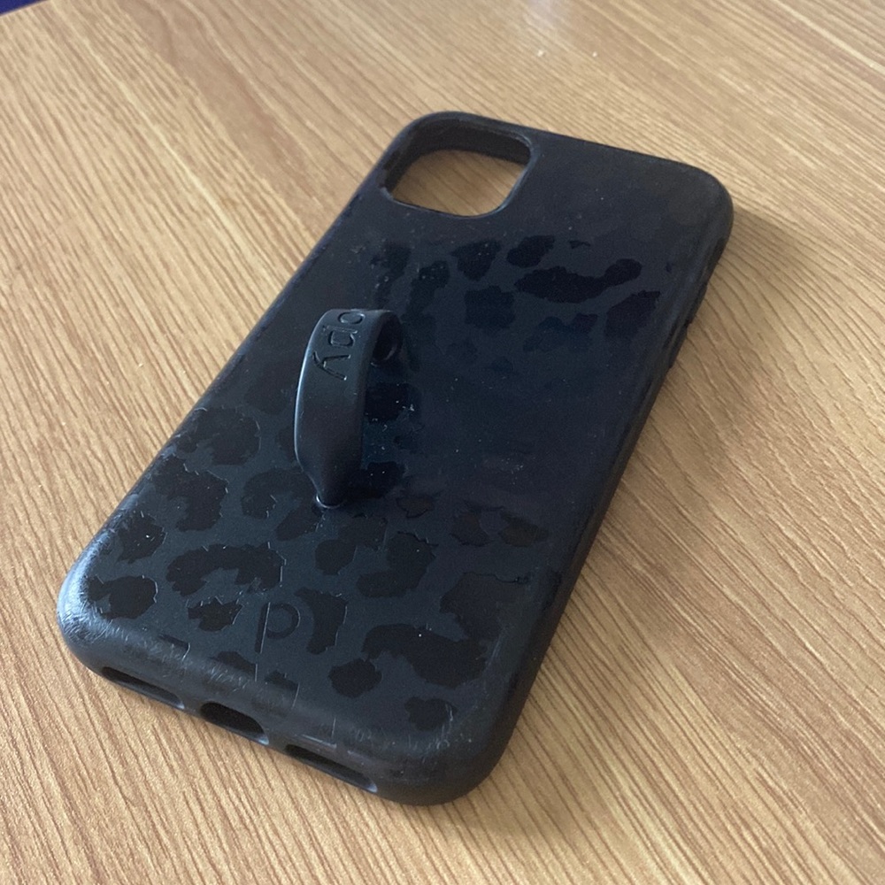 Loopy iPhone 11 / iPhone XR Black Midnight Leopard case